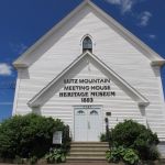 The former Second Baptist Church of Moncton, now the Lutz Mountain Meeting House, was erected by Chipman Trites in 1883.
L'ancienne deuxième église baptiste de Moncton, aujourd'hui la maison de réunion de Lutz Mountain, a été érigée par Chipman Trites en 1883. Lutz Mountain Heritage Museum